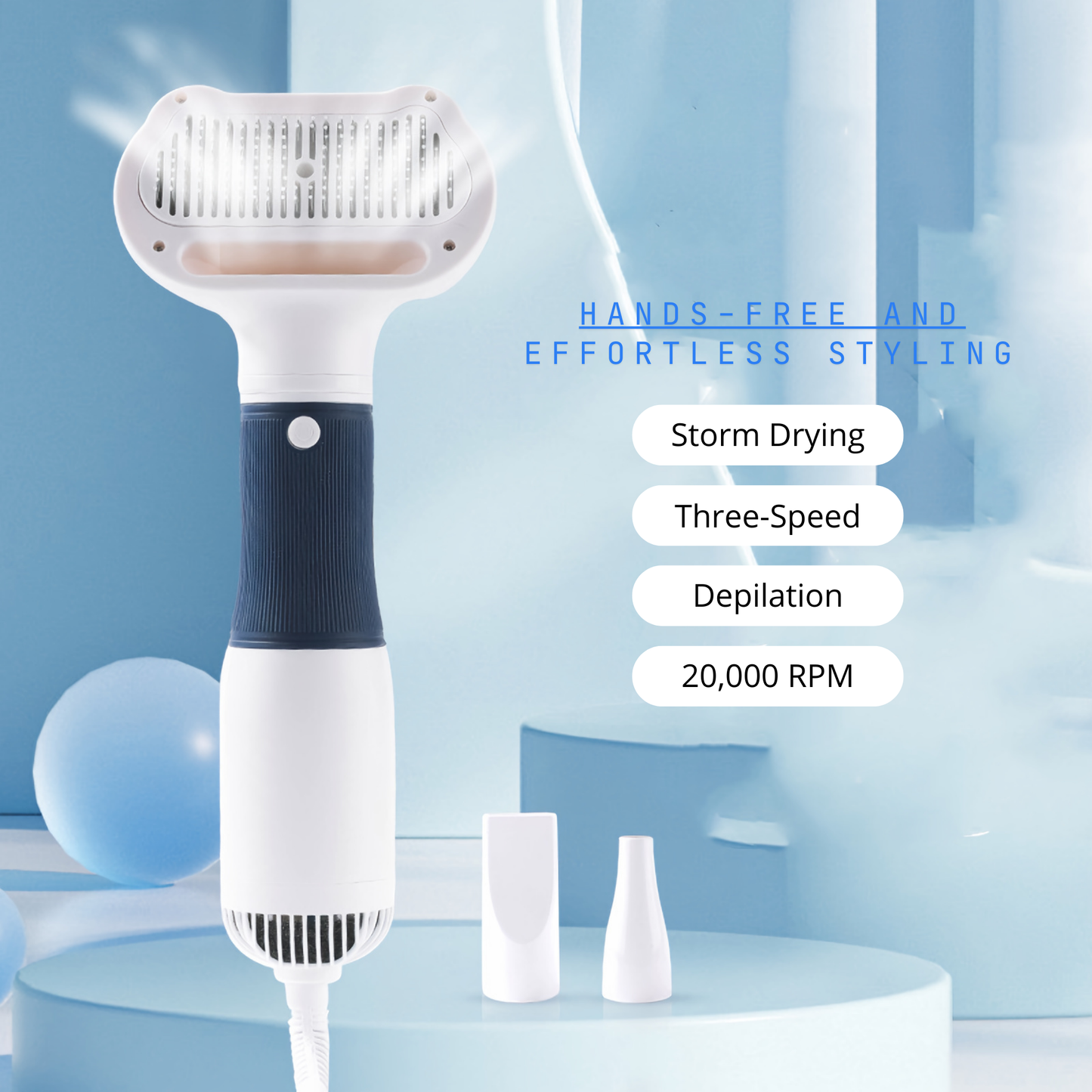 Pet Electric Hair Pulling And Blowing Comb