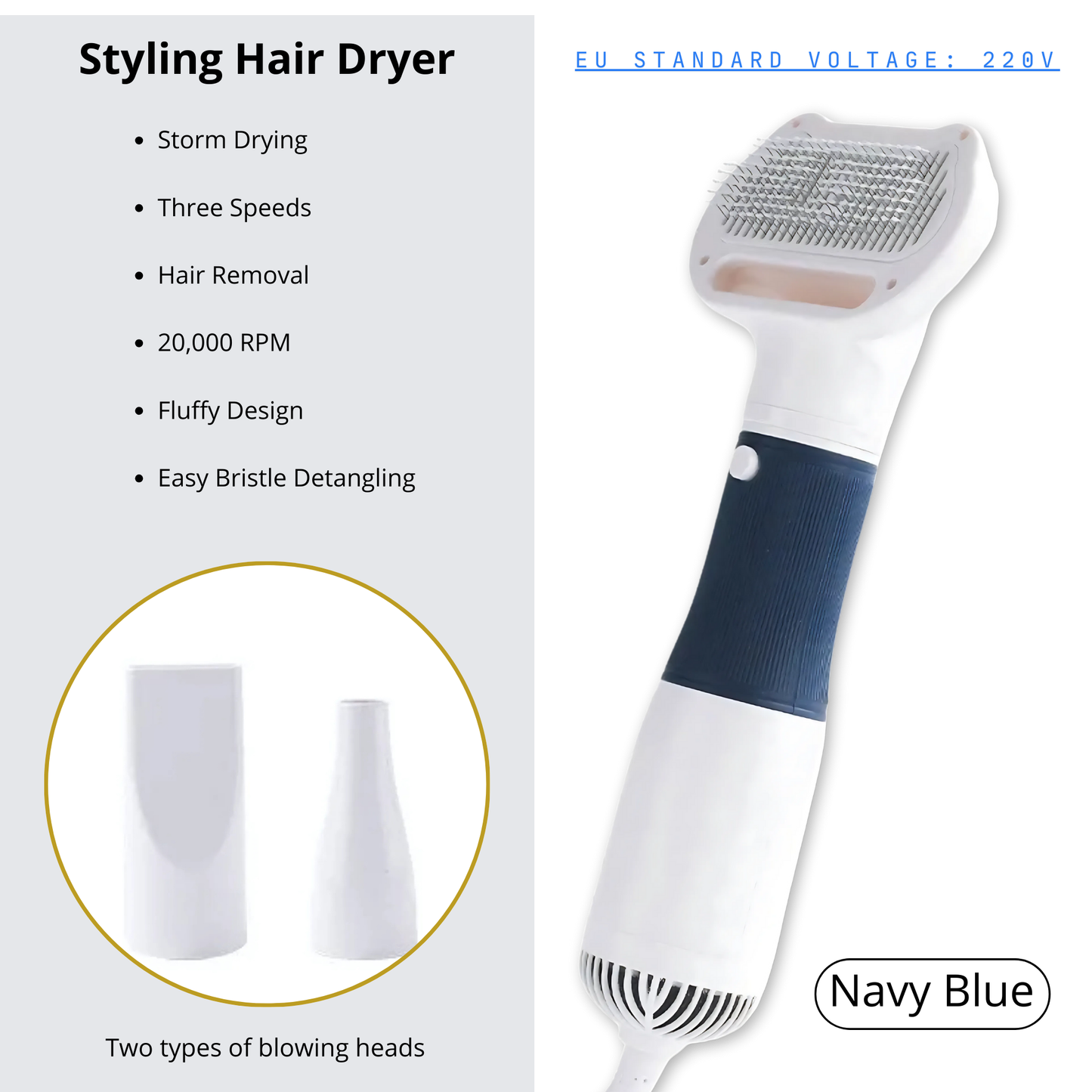 Pet Electric Hair Pulling And Blowing Comb